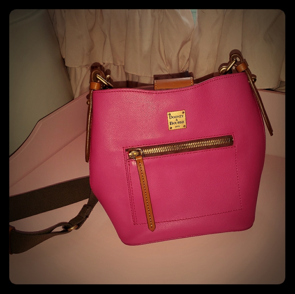 Dooney and Bourke Hot pink shoulder purse
